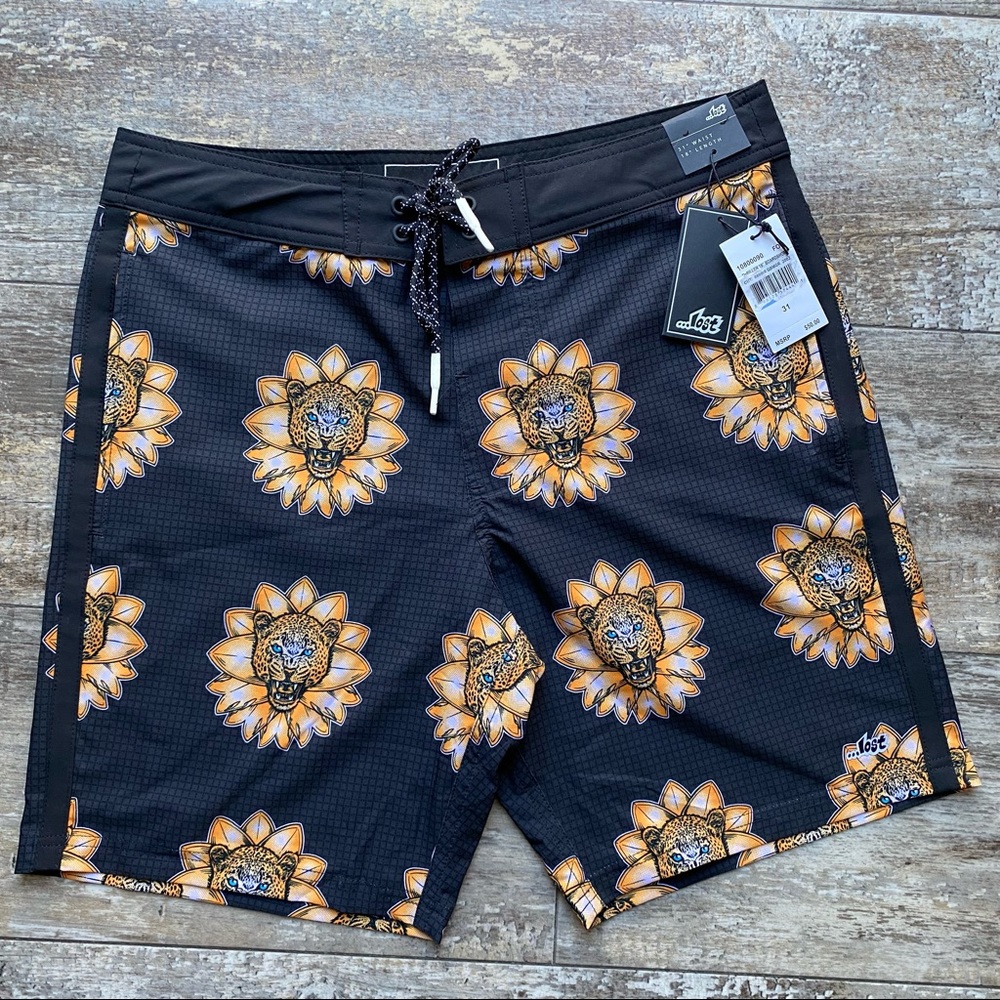 Lost Thriller 18” Black Tiger Boardshort